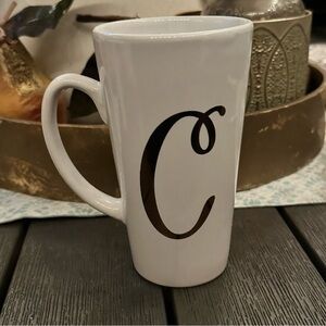 Custom Initial “C” Large/tall Coffee Mug